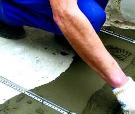 стяжка пола под ванну - вариант 4