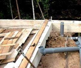 стяжка пола в бане - модель 1