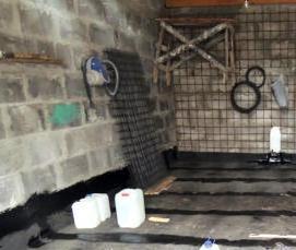 стяжка в гараже под машину - вариант 1