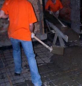 стяжка в подвале - тип 3