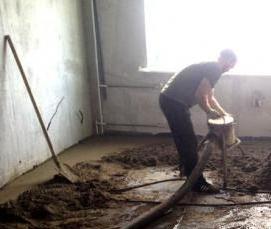 стяжка в помещение - тип 4