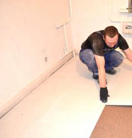 сухая стяжка пола - модель 1