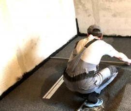 сухая стяжка пола керамзитом - вариант 1