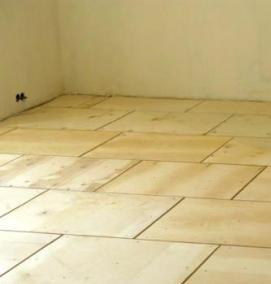 сухая стяжка пола - модель 2