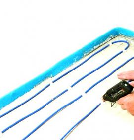 сухой теплый пол - модель 1