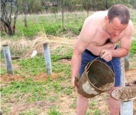 сваи из канализационных труб - модель 1