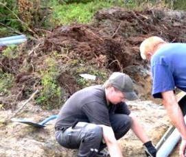 сваи из канализационных труб - модель 4