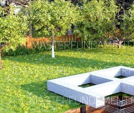 сваи ростверковый фундамент - модель 3