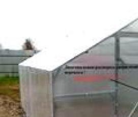 сварная двухскатная теплица - тип 2