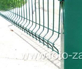 сварная сетка для забора с полимерным покрытием - вариант 2