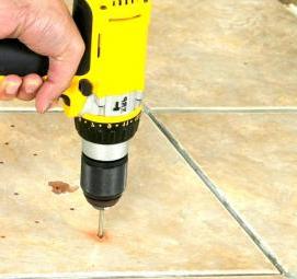 сверление керамической плитки - вариант 3