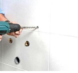сверление керамической плитки - вариант 2