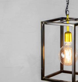 светильник потолочный черный металл - тип 2