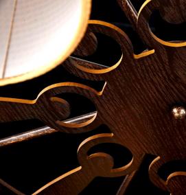 светильник потолочный коричневый - модель 2