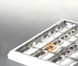 светильник потолочный квадратный люминесцентный 600х600 накладной - вариант 2