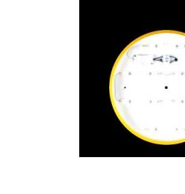 светильник потолочный желтый - модель 4