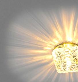 светильник потолочный желтый - модель 2