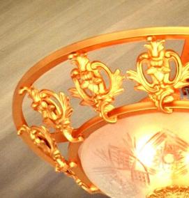 светильник потолочный золото - тип 1