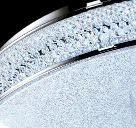 светильник светодиодный потолочный хром - модель 4