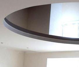 светло коричневые натяжные потолки - вариант 1