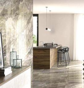 светло серый керамогранит полированный - модель 4