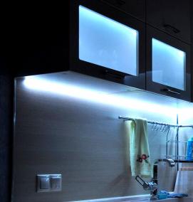 светодиодные светильники для кухни под шкафы накладные - модель 4