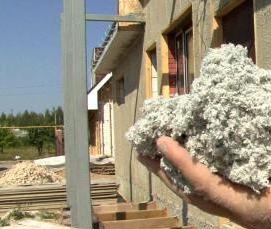 сыпучий утеплитель для стен - модель 1