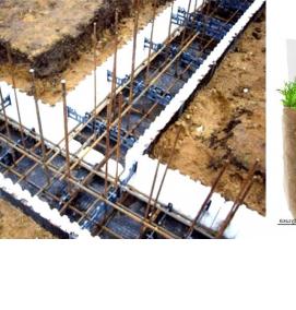 т-образный ленточный фундамент - модель 2