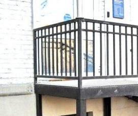 техническая металлическая лестница - вариант 4