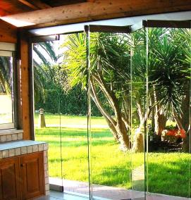 телескопические двери входные - тип 1