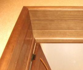 телескопические наличники на межкомнатные двери - модель 2