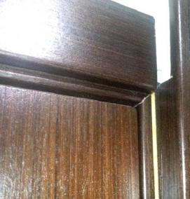 телескопический наличник на двери - тип 3