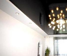 темный шоколад натяжной потолок - тип 4