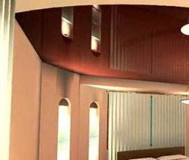 темный шоколад натяжной потолок - тип 3