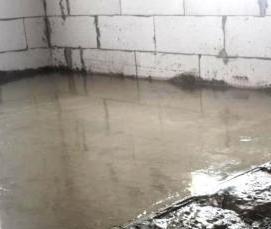 теплая цементная стяжка - вариант 4