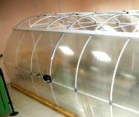 теплица домиком с открывающейся крышей - вариант 3