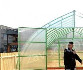 теплица двойная дуга оцинкованная - вариант 2