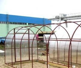 теплица из оконных блоков - модель 1