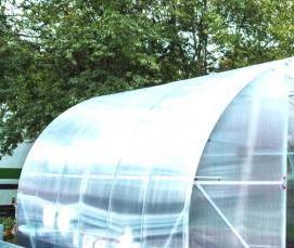 теплица из пвх труб и поликарбоната - вариант 4