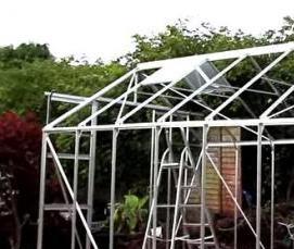 теплица из водопроводных пластиковых труб - вариант 4