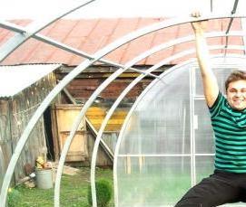 теплица народная усиленная - тип 1