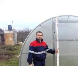 теплица с цельными дугами - модель 1