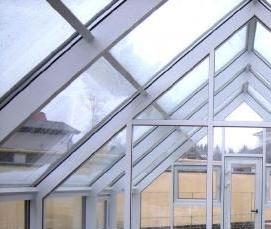 теплица стеклянная алюминиевая - модель 1