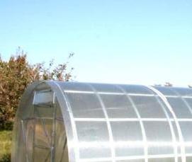 теплица стеклянная алюминиевая - модель 4