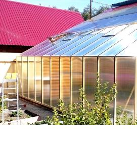 теплицы алюминиевые из стекла - вариант 4