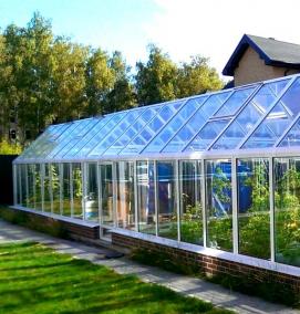 теплицы алюминиевые из стекла - вариант 3