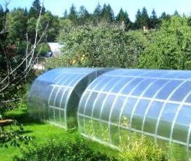 теплицы из оцинкованной профильной трубы - модель 1