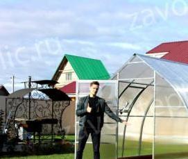 теплицы из поликарбоната капелька усиленная - тип 4