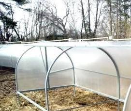 теплицы с открывающимися крышками - вариант 2