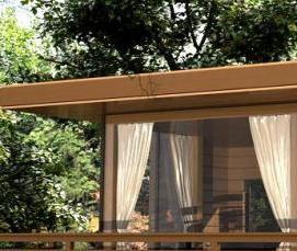 теплые беседки из бруса - модель 4